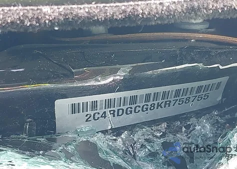 2019 Dodge Grand Caravan Sxt из США, поврежденный, VIN 2C4RDGCG8KR758755